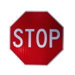 Reflective Aluminum Sign - Reflective Octagon Aluminum Traffic Stop Sign